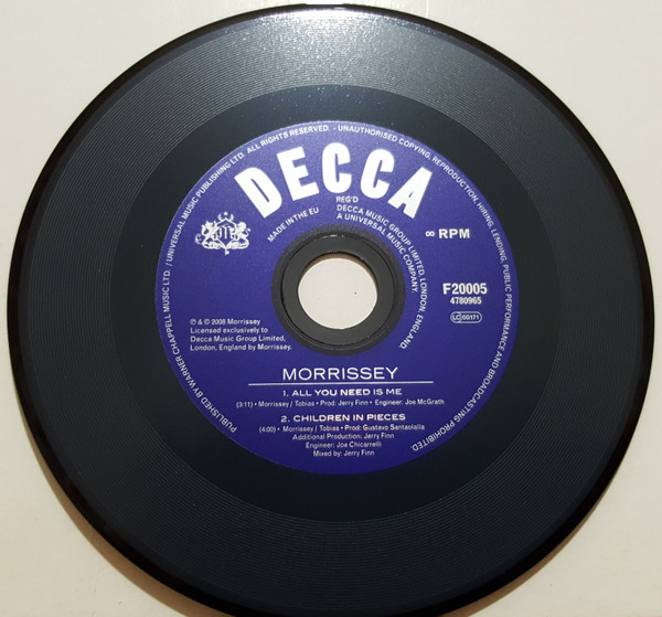 Morrissey - All You Need Is Me CD | Decca (F20005) - 3