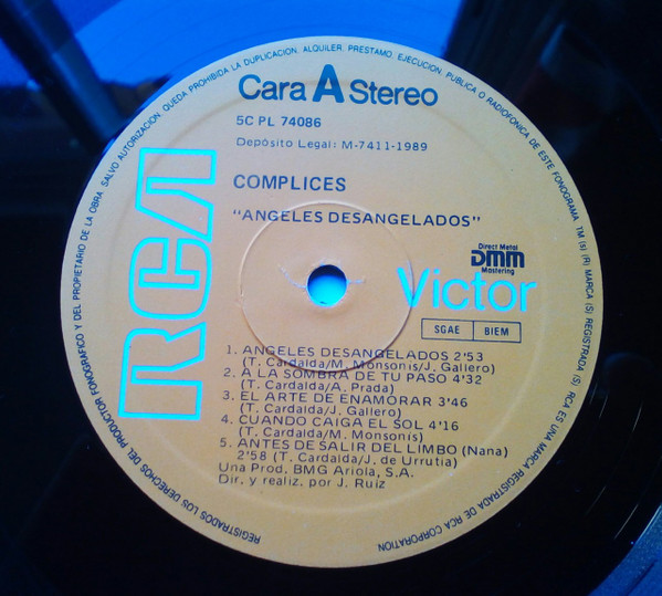 Cómplices - Ángeles Desangelados | RCA (PL 74086 5C) - 3
