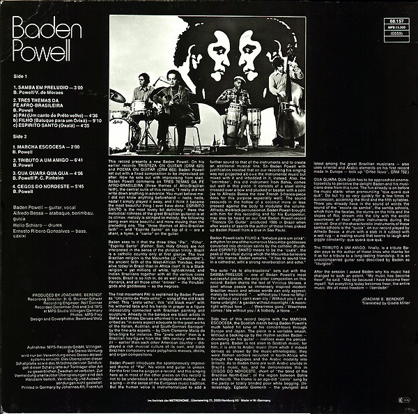 Baden Powell - Canto On Guitar | MPS Records (0068.157) - 2 Baden Powell - Canto On Guitar | MPS Records (0068.157) - 2