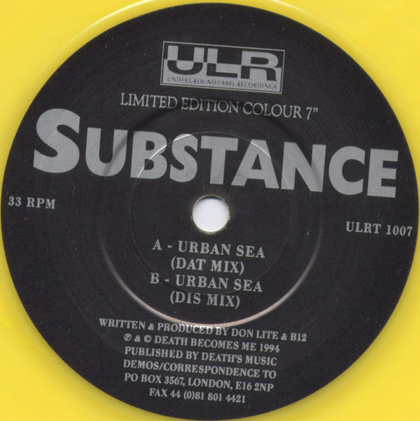 Sub-Stance - Urban Sea | ULR One (ULRT 1007)