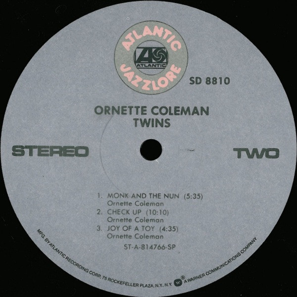 Ornette Coleman - Twins | Atlantic (SD 8810) - 4