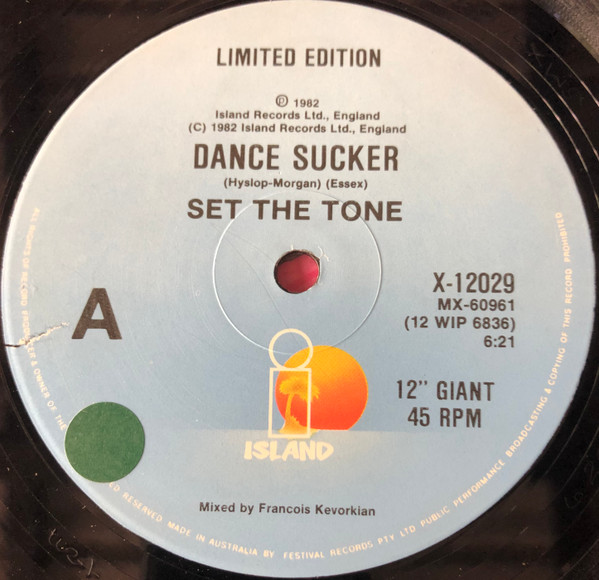 Set The Tone - Dance Sucker | Island Records (X-12029) - 3