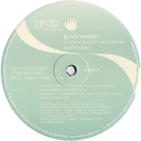 Black Market - That's Fareal! | Grab Recordings (GR002)