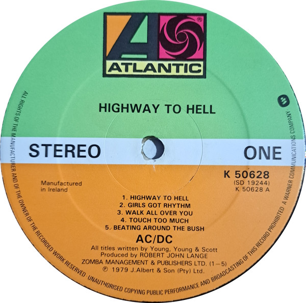 AC/DC - Highway To Hell | Atlantic (K 50628) - 3