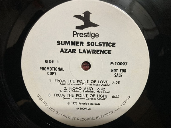 Azar Lawrence - Summer Solstice | Prestige (P-10097) - 3 Azar Lawrence - Summer Solstice | Prestige (P-10097) - 3