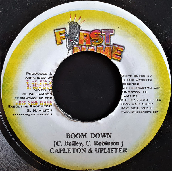 Capleton & Uplifter - Boom Down | First Name Music (none)