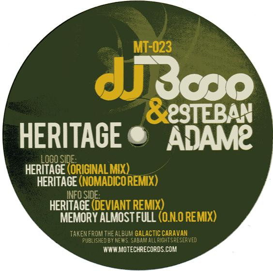 DJ 3000 & Esteban Adame - Heritage | Motech (MT-023)