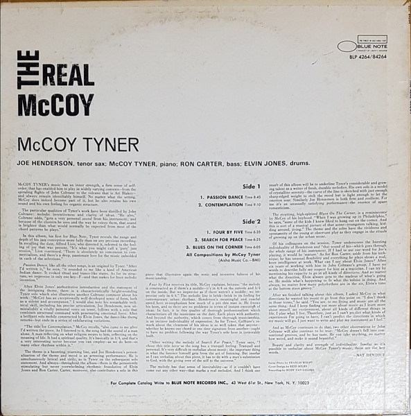 McCoy Tyner - The Real McCoy | Blue Note (BST 84264) - 2 McCoy Tyner - The Real McCoy | Blue Note (BST 84264) - 2