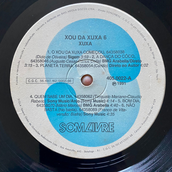 Xuxa - Xou Da Xuxa Seis | Som Livre (405.0022) - 3