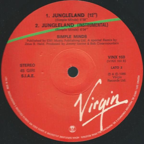 Simple Minds - Ghostdancing / Jungleland | Virgin (VINX 160) - 4 Simple Minds - Ghostdancing / Jungleland | Virgin (VINX 160) - 4