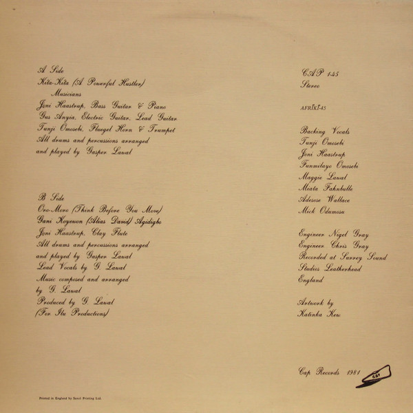 Gaspar Lawal - Kita-Kita | Cap Records (Cap 1-45) - 3