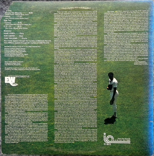 The Great Jazz Trio - At The Village Vanguard | Inner City Records (IC 6013) - 2 The Great Jazz Trio - At The Village Vanguard | Inner City Records (IC 6013) - 2