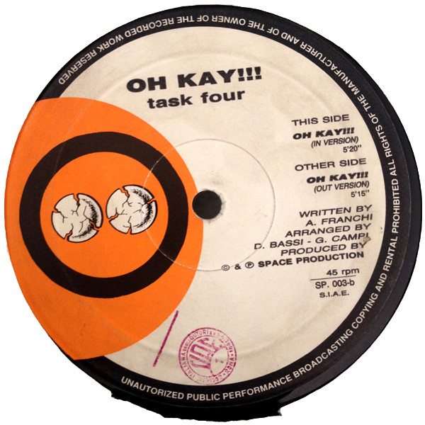 Task Four - Oh Kay!!! | Space Records (SP 003) - main