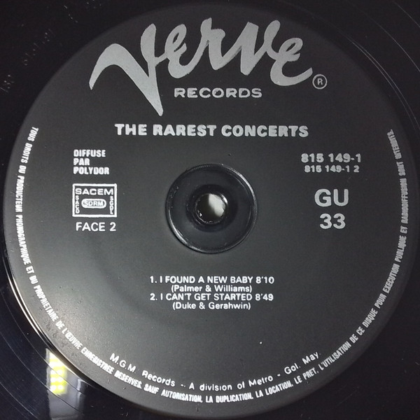 Coleman Hawkins , Gene Krupa , Lester Young - Jazz At The Philarmonic - The Rarest Concerts | Verve Records (815 149 1) - 4 Coleman Hawkins , Gene Krupa , Lester Young - Jazz At The Philarmonic - The Rarest Concerts | Verve Records (815 149 1) - 4