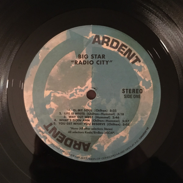 Big Star - Radio City | Ardent Records (ADS-1501) - 3