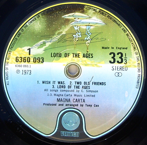 Magna Carta - Lord Of The Ages | Vertigo (6360 093) - 3