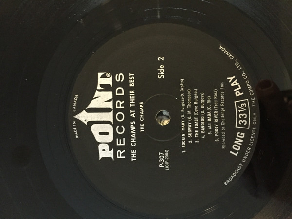 The Champs - At Their Best | Point Records (P-307) - 3 The Champs - At Their Best | Point Records (P-307) - 3