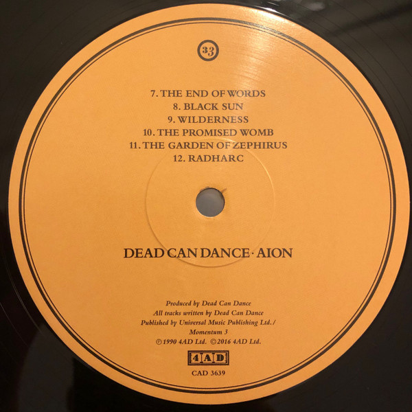 Dead Can Dance - Aion | 4AD (CAD 3639) - 3 Dead Can Dance - Aion | 4AD (CAD 3639) - 3