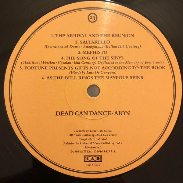 Dead Can Dance - Aion | 4AD (CAD 3639) - 2 Dead Can Dance - Aion | 4AD (CAD 3639) - 2