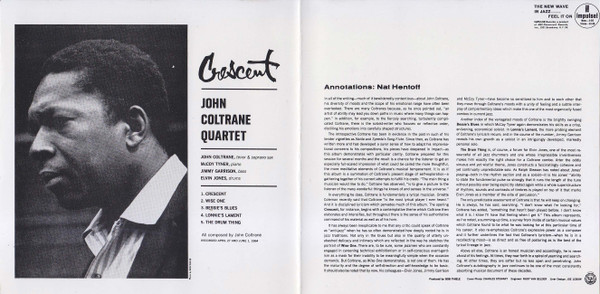 The John Coltrane Quartet - Crescent | Impulse! (MCD 05889) - 3 The John Coltrane Quartet - Crescent | Impulse! (MCD 05889) - 3