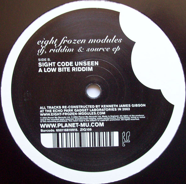 Eight Frozen Modules - DJ, Riddim & Source EP | Planet Mu (ZIQ109) - 2 Eight Frozen Modules - DJ, Riddim & Source EP | Planet Mu (ZIQ109) - 2
