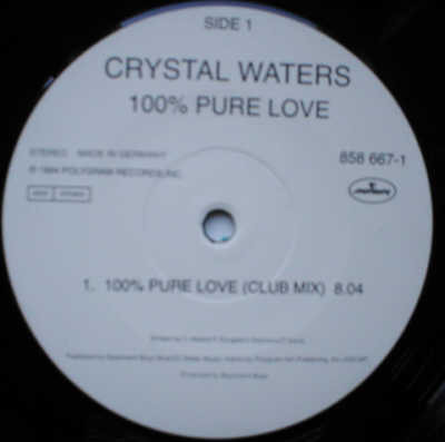 Crystal Waters - 100% Pure Love | Mercury (858 667-1) - 4 Crystal Waters - 100% Pure Love | Mercury (858 667-1) - 4