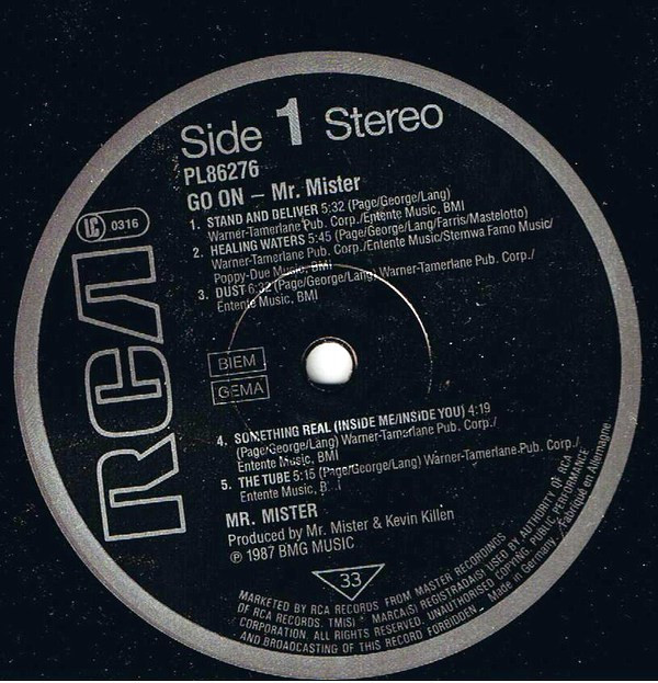 Mr. Mister - Go On... | RCA (PL86276) - 2