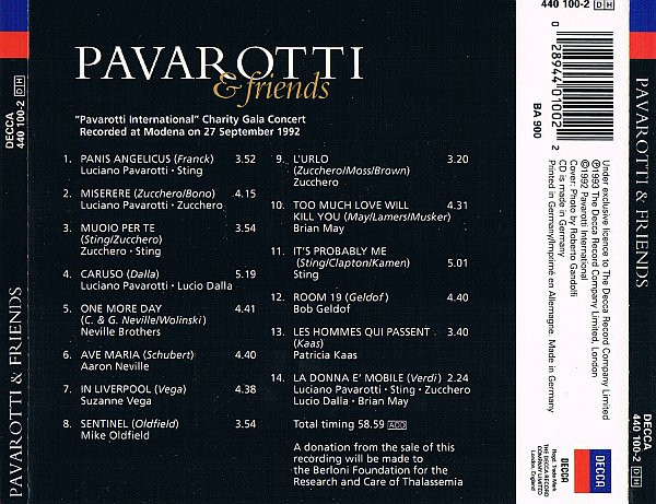 Pavarotti & Friends - Pavarotti & Friends | Decca (440 100-2) - 2