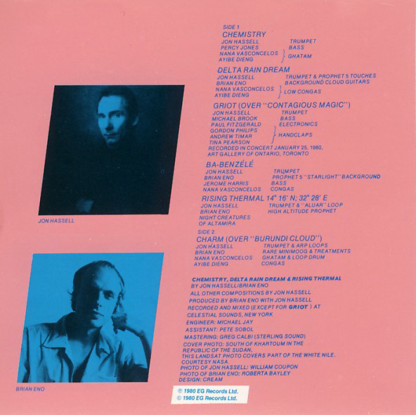 Jon Hassell / Brian Eno - Fourth World Vol. 1 Possible Musics | Editions EG (EEGCD 7) - 4 Jon Hassell / Brian Eno - Fourth World Vol. 1 Possible Musics | Editions EG (EEGCD 7) - 4