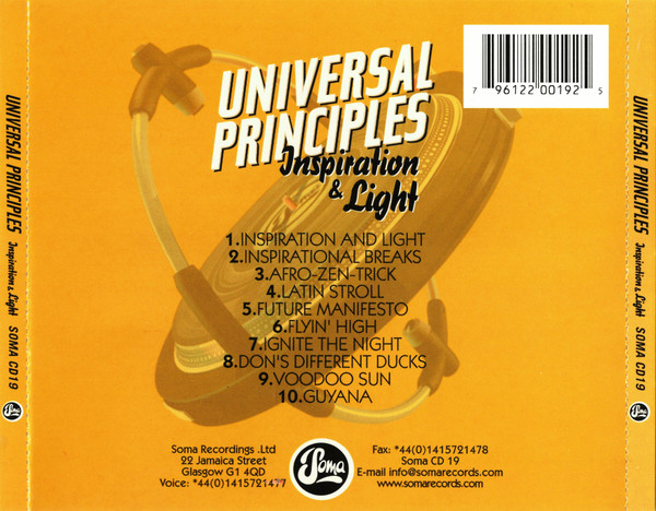 Universal Principles - Inspiration & Light | Soma Quality Recordings (SOMA CD19) - 2