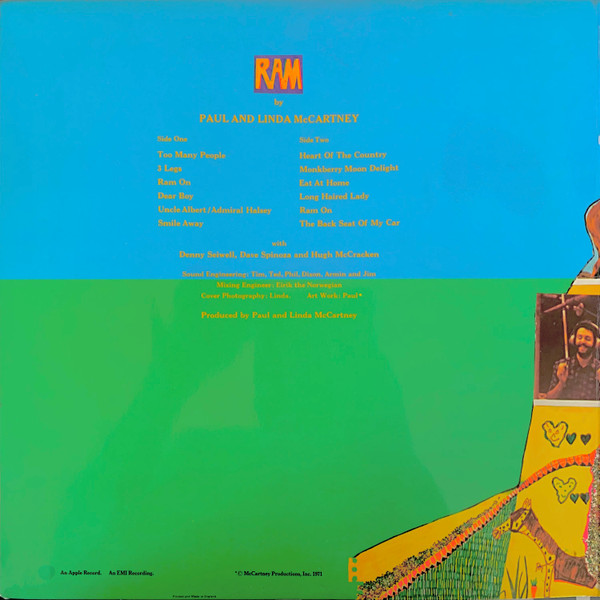 Paul & Linda McCartney - Ram | Apple Records (PAS 10003) - 2 Paul & Linda McCartney - Ram | Apple Records (PAS 10003) - 2