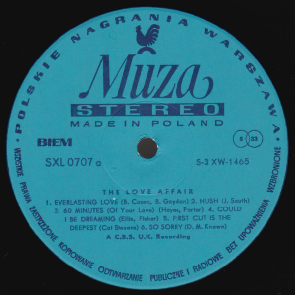 The Love Affair - The Everlasting Love Affair | Polskie Nagrania Muza (SXL 0707) - 3