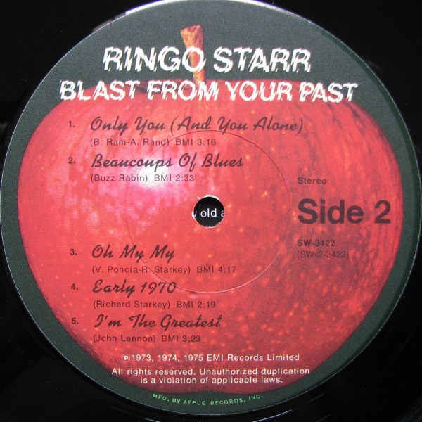 Ringo Starr - Blast From Your Past | Apple Records (SW-3422) - 2