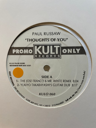Paul Russaw - Thoughts Of You | Kult Records (KULO 060) - main