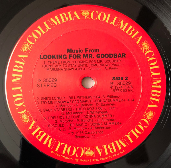 Various - Looking For Mr. Goodbar | Columbia (JS 35029) - main
