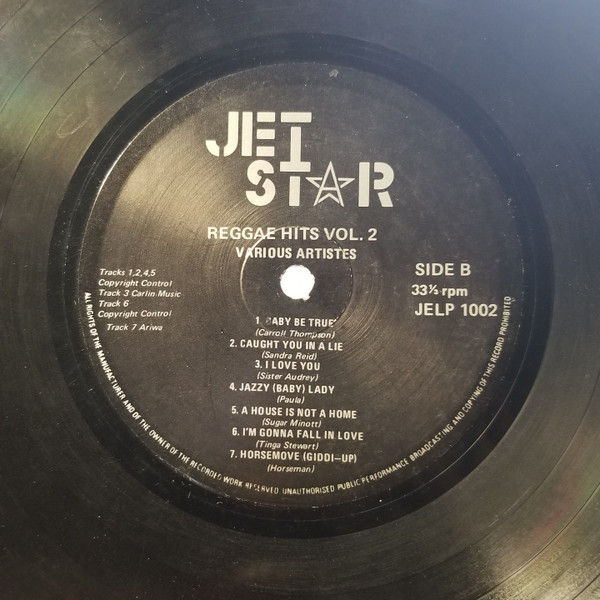 Various - Reggae Hits Vol 2 | Jet Star (JELP 1002) - 4 Various - Reggae Hits Vol 2 | Jet Star (JELP 1002) - 4