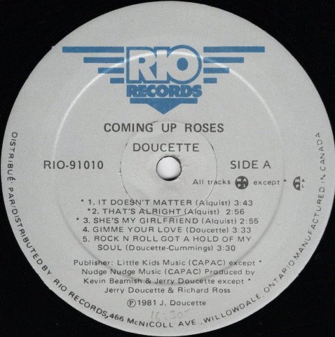 Doucette - Coming Up Roses [Vinyl] | Rio Records (RIO-91010) - 3