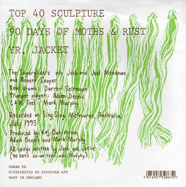 The Sugargliders - Top 40 Sculpture | Sarah Records (SARAH 86) - 2 The Sugargliders - Top 40 Sculpture | Sarah Records (SARAH 86) - 2