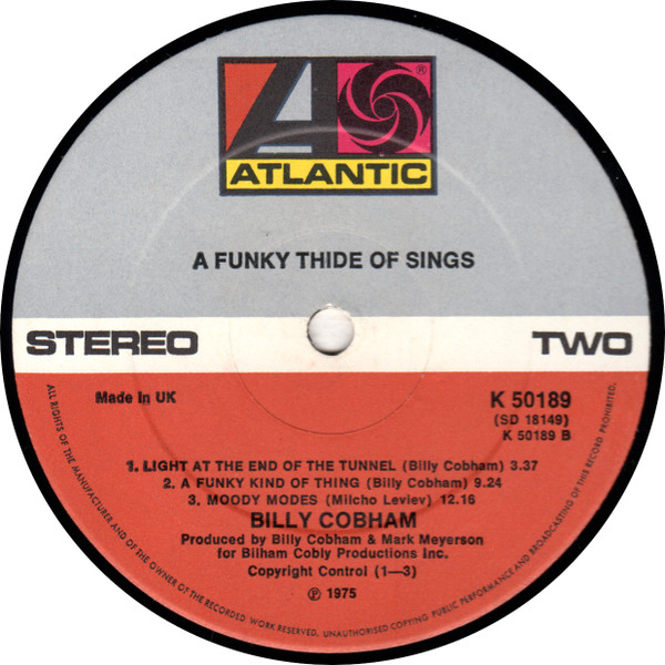 Billy Cobham - A Funky Thide Of Sings | Atlantic (K 50189) - 4 Billy Cobham - A Funky Thide Of Sings | Atlantic (K 50189) - 4
