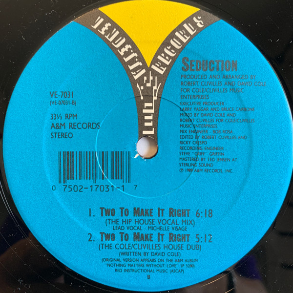Seduction - Two To Make It Right | Vendetta Records (VE-7031) - 4
