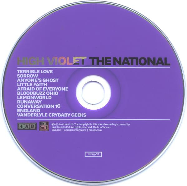 The National - High Violet | High Note Records (HN749CD) - 3