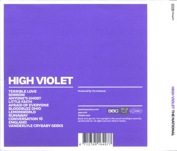 The National - High Violet | High Note Records (HN749CD) - 2