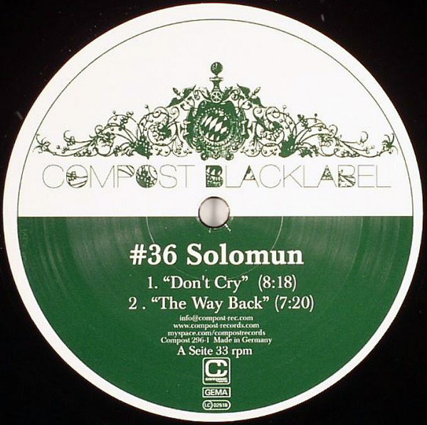 Solomun - Don't Cry | Compost Records (Compost 296-1)