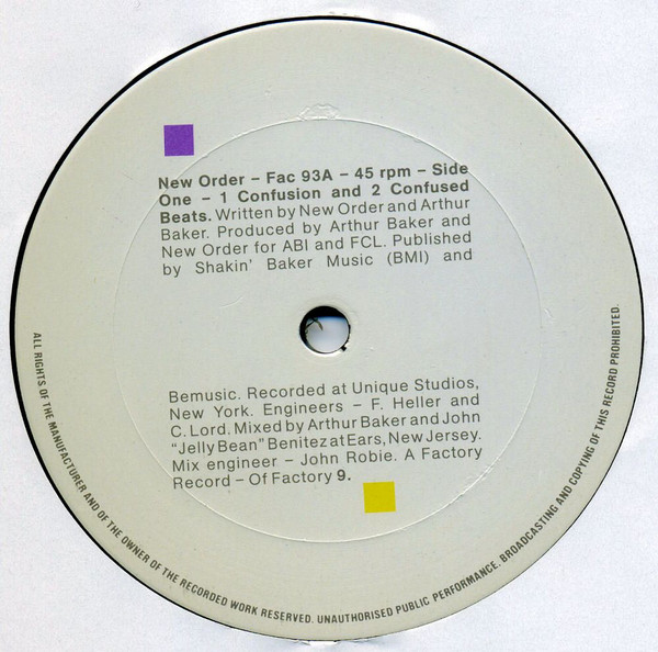 New Order - Confusion | Factory (Fac 93) - 4 New Order - Confusion | Factory (Fac 93) - 4