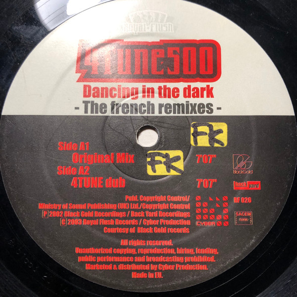 4Tune 500 - Dancing In The Dark (The French Remixes) | Royal Flush Records (RF 026) - 3