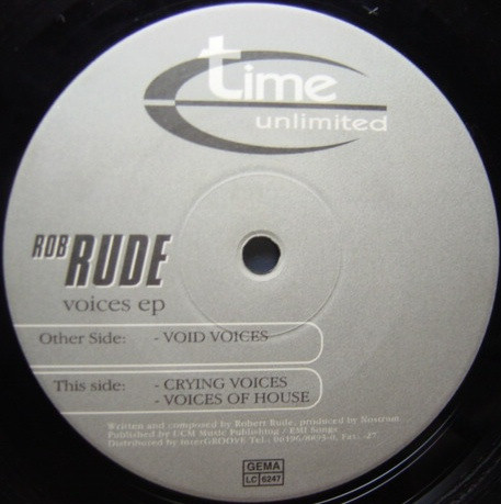 Rob Rude - Voices EP | Time Unlimited (time 049-6) - main