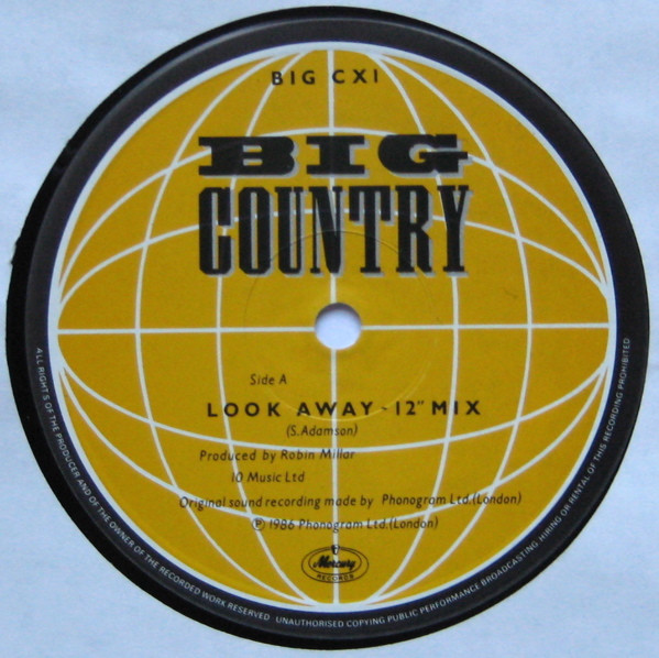 Big Country - Look Away (12" Mix) | Mercury (BIG CX1) - 3