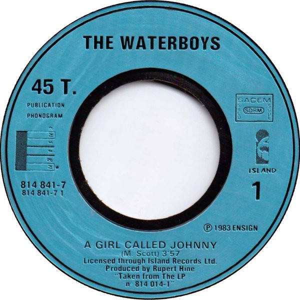 The Waterboys - A Girl Called Johnny | Island Records (814 841-7) - 3 The Waterboys - A Girl Called Johnny | Island Records (814 841-7) - 3