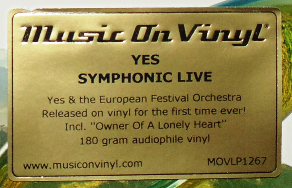 Yes - Symphonic Live (2LP - MOV) [Vinyl] | Music On Vinyl (MOVLP1267) - 2