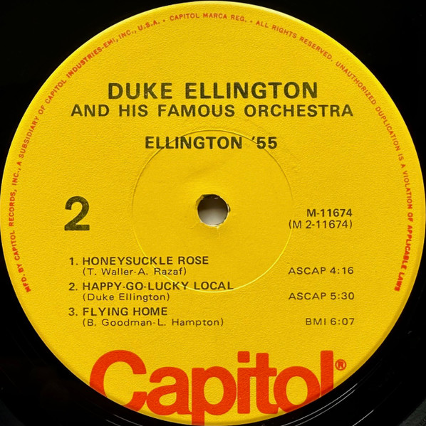 Duke Ellington And His Orchestra - Ellington '55 | Capitol Records (M-11674) - 4 Duke Ellington And His Orchestra - Ellington '55 | Capitol Records (M-11674) - 4